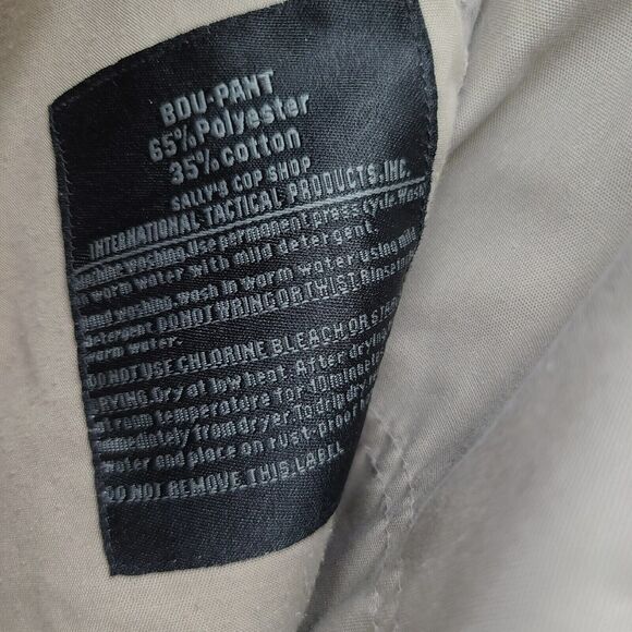 SCS Law Enforcement Series Mens Pants Beige Size 42 Polyester Blend Button Zip - Picture 7 of 12